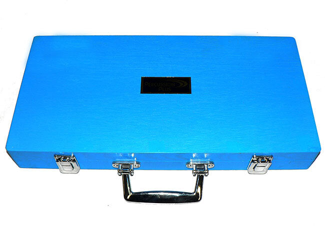 Percussion Plus 15-Note Glockenspiel in Blue Wooden Case