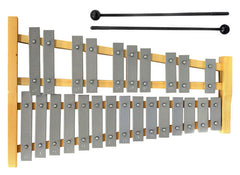Percussion Plus 25-Note Glockenspiel with Natural Wood Frame