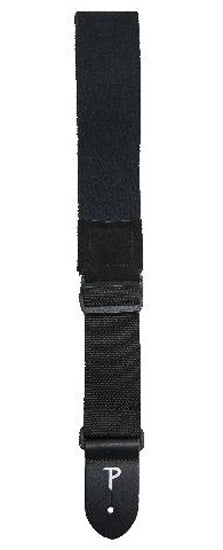 Perris 2" Black Neoprene Guitar Strap with Leather ends