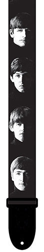 Perris 2" Polyester "Band Faces" Beatles Licensed Guitar Strap