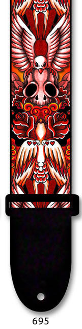 Perris 2" Polyester "Tattoo Johnny" Licensed Guitar Strap