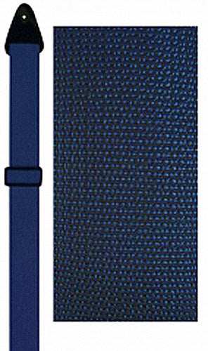 Perris 2" Poly Pro Navy Blue Guitar Strap with Leather ends Adjustable length 39" to 58"
