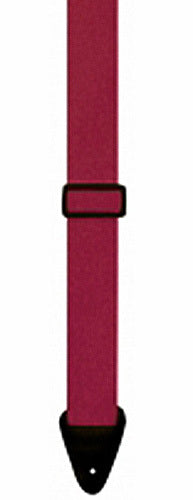 Perris 2" Poly Pro Burgundy Guitar Strap with Leather ends