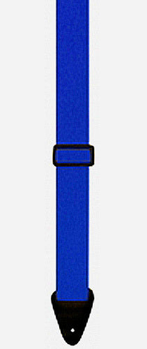 Perris 2" Poly Pro Royal Blue Guitar Strap with Leather ends