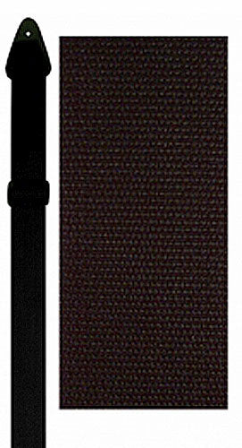 Perris 2" Poly Pro Black Guitar Strap with Leather ends