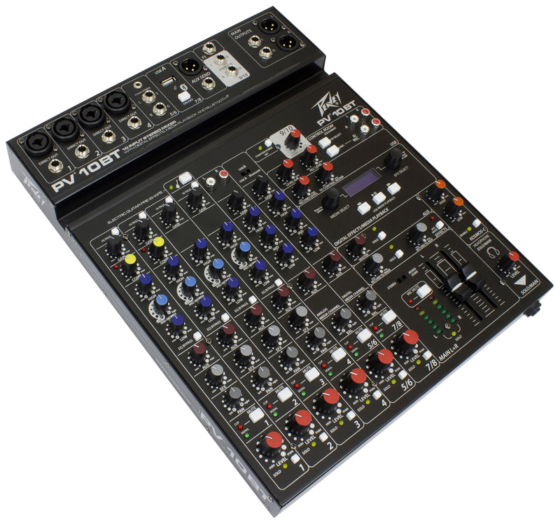 Peavey PV Series "PV-10BT" Compact 10-Channel Mixer with Bluetooth
