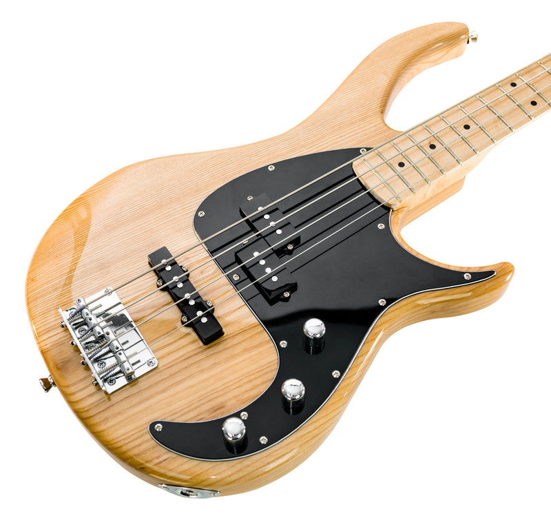 Peavey Milestone Series 4 String Bass Guitar in Natural