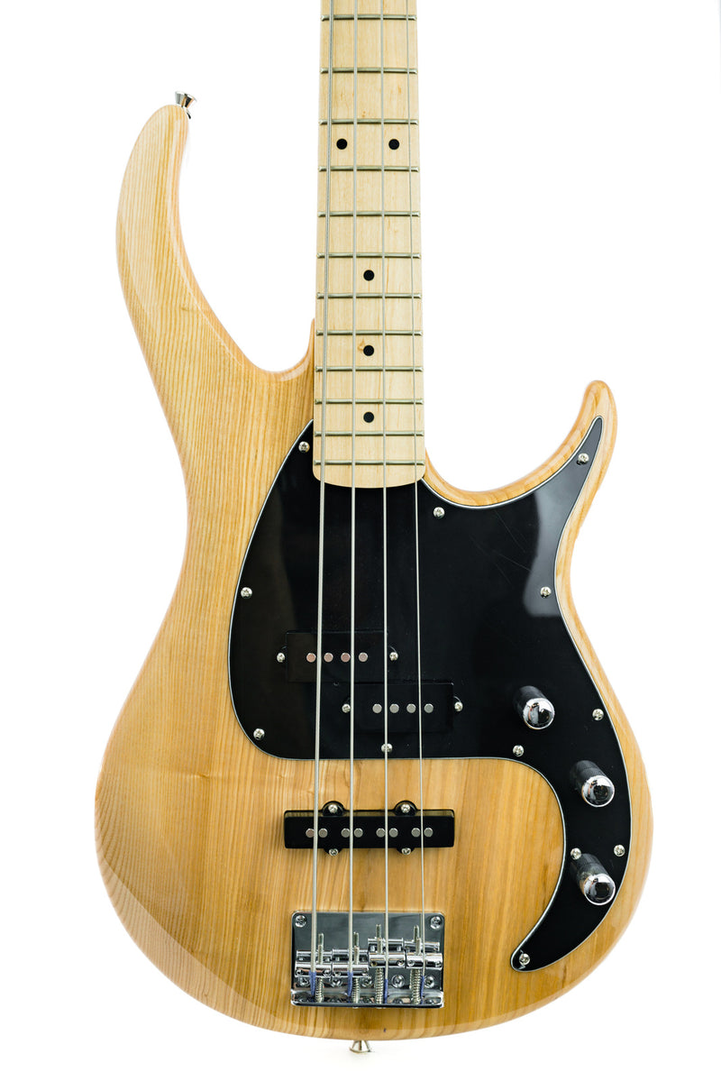 Peavey Milestone Series 4 String Bass Guitar in Natural