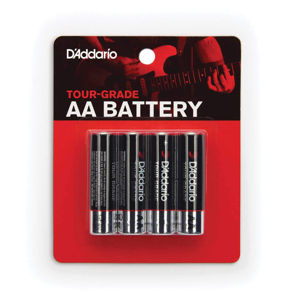 D'Addario AA Battery, 4-Pack