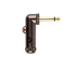 D'Addario DIY 1/4 inch Right Angle Plug with Latching Circuit Breaker