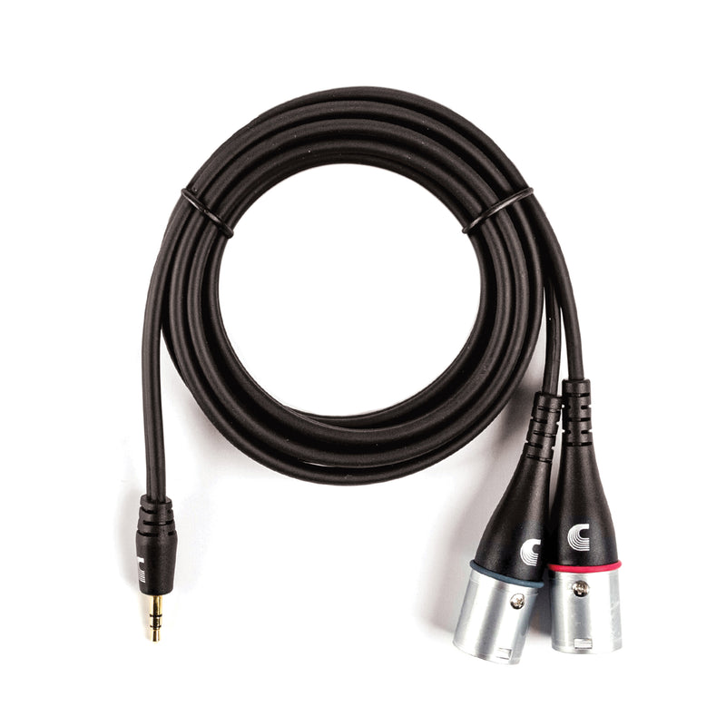 D'Addario Custom Series 1/8” to Dual  XLR Audio Cable