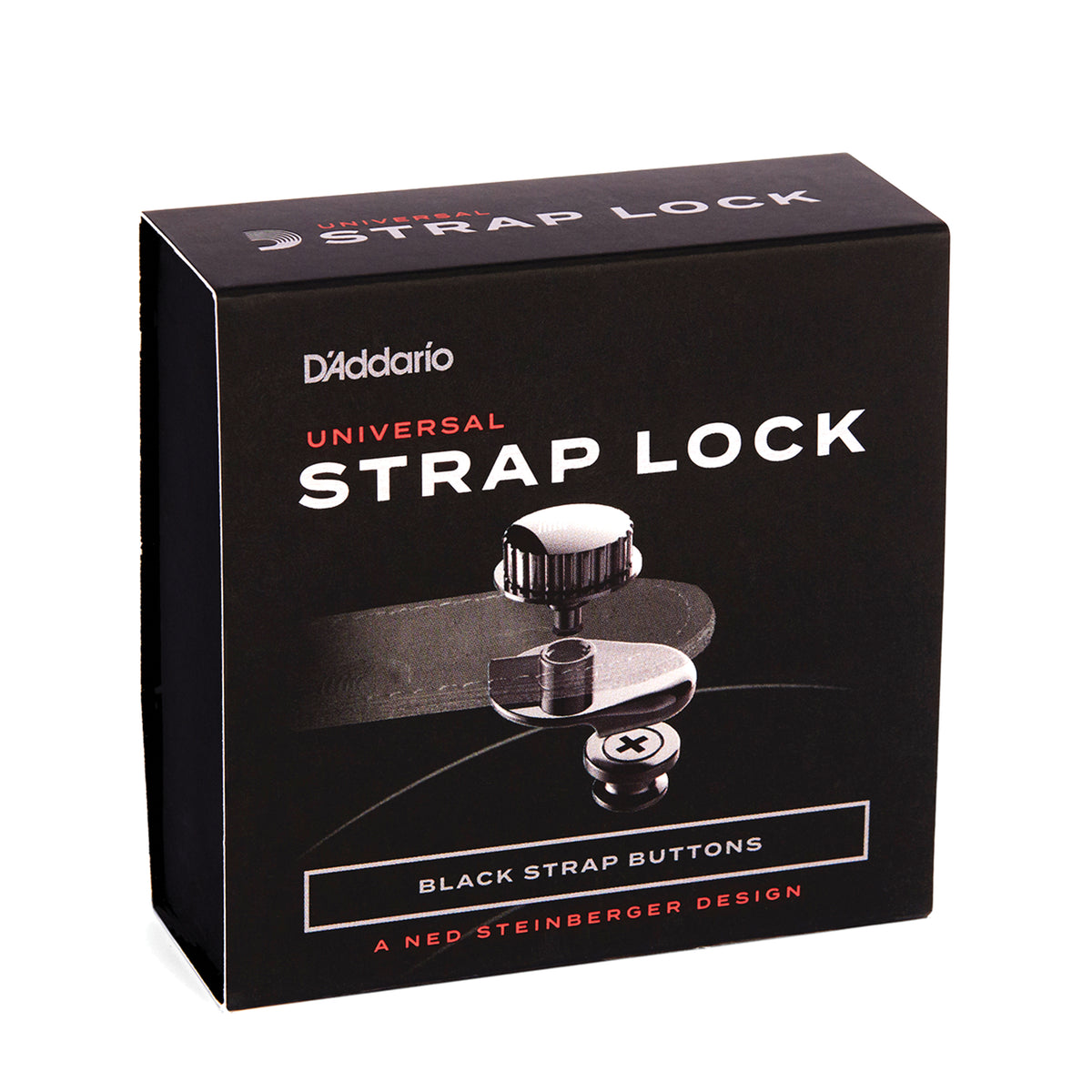 D'Addario Universal Strap Lock System, Black