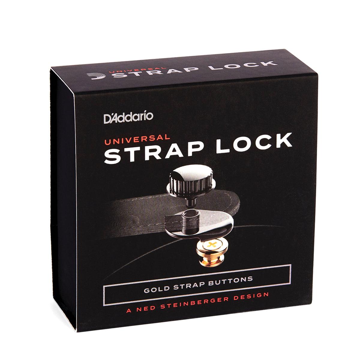 D'Addario Universal Strap Lock System, Gold