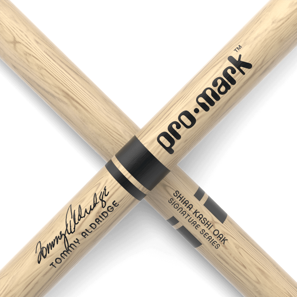 Promark Tommy Aldridge Shira Kashi Oak Drumstick, Wood Tip