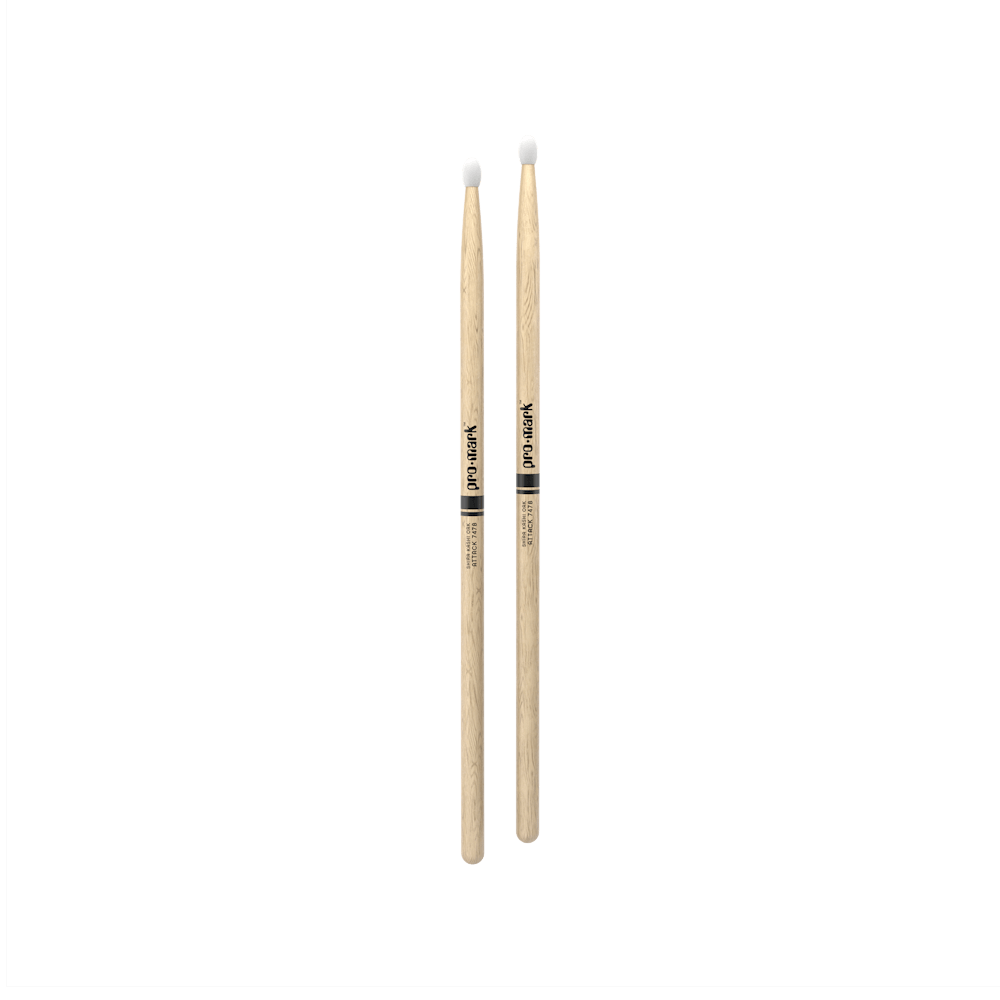 Promark Classic Attack 747B Shira Kashi Oak Drumstick, Oval Nylon Tip
