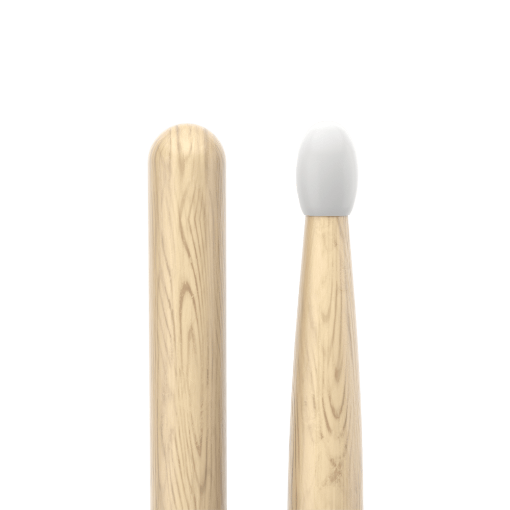 Promark Classic Attack 747B Shira Kashi Oak Drumstick, Oval Nylon Tip