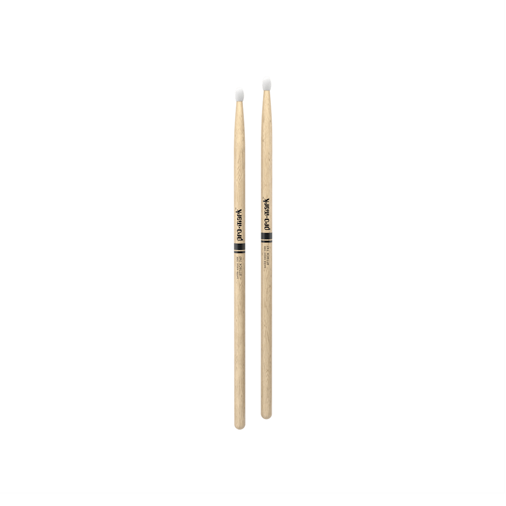 Promark Classic Attack 747 Shira Kashi Oak Drumstick, Oval Nylon Tip