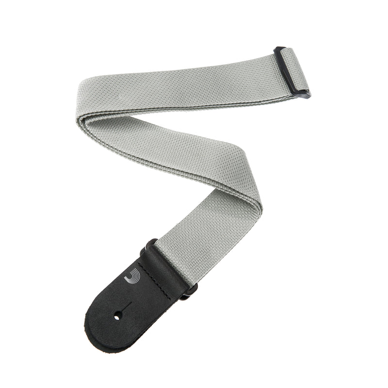 D'Addario Polypropylene Guitar Strap, Silver