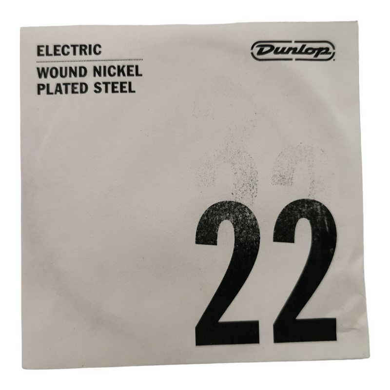 6 x Dunlop .022 Nickel Wound Single Guitar Strings