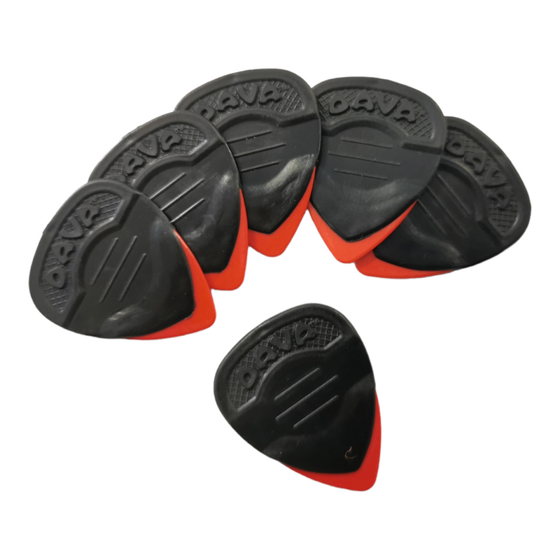 6 x Dava Rock Control Delrin Tip Pick