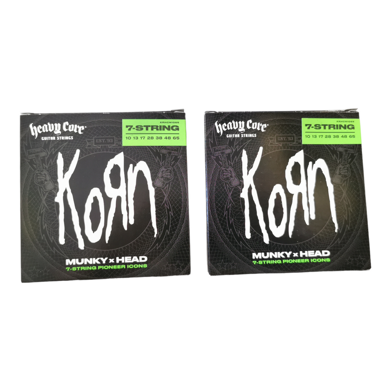 2 x Dunlop Heavy Core® Korn 7-String Guitar Strings 10 - 65