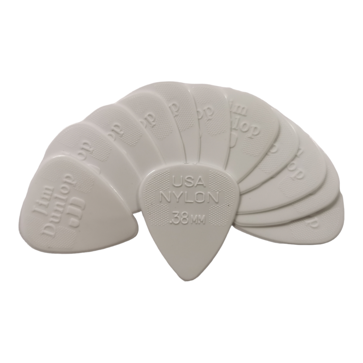 12 x Dunlop Nylon Standard Guitar Picks .38mm