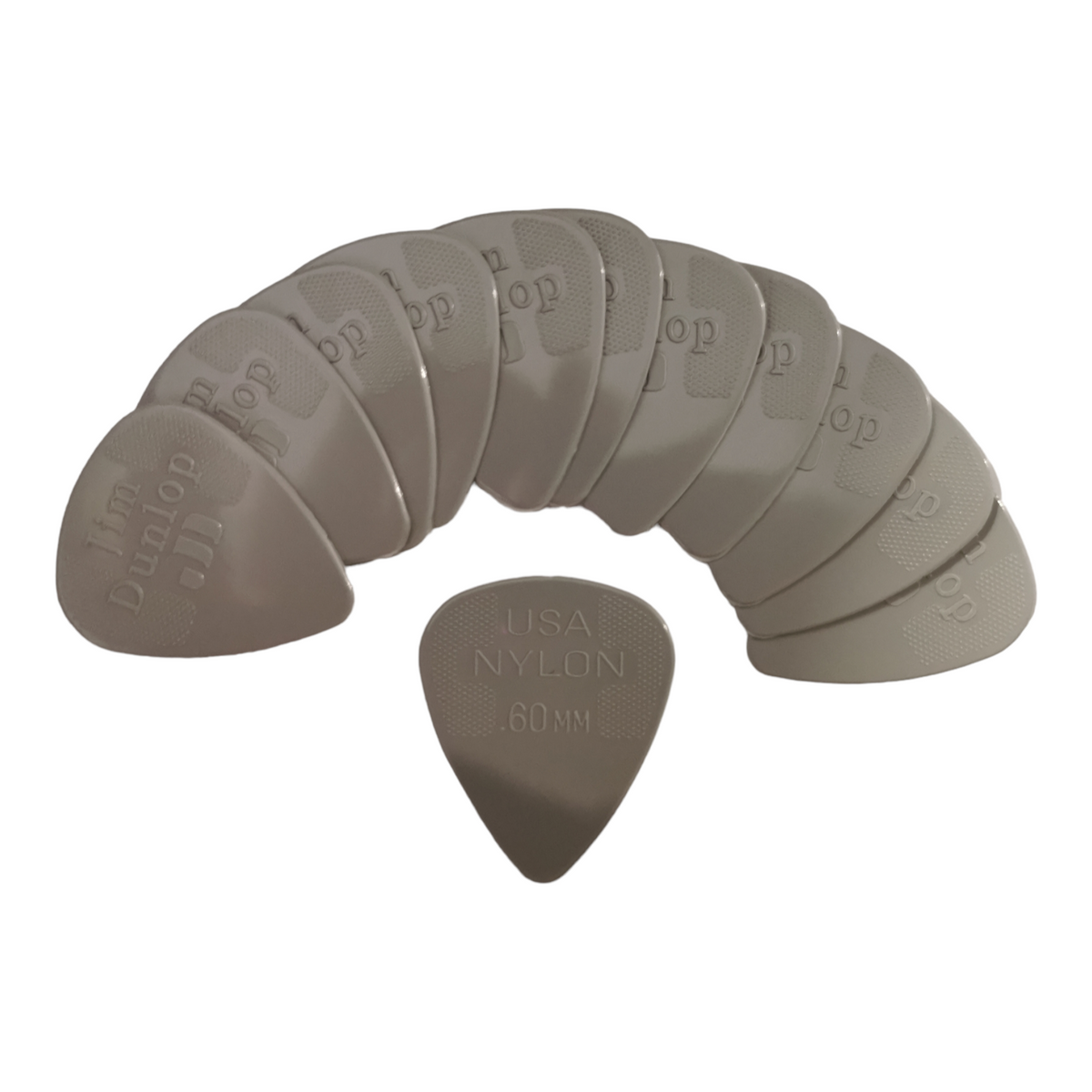 12 x Dunlop Nylon Standard Guitar Picks 0.60mm