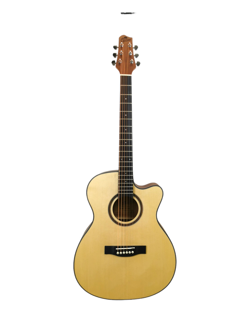 Outback 40" Acoustic Guitar Pack in Natural Includes Bag, Tuner & Strap