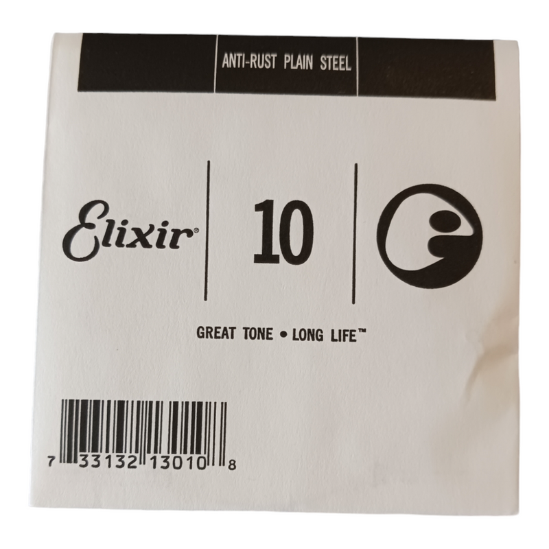 Elixir 13010 Anti-Rust Plain .010 Steel Single String