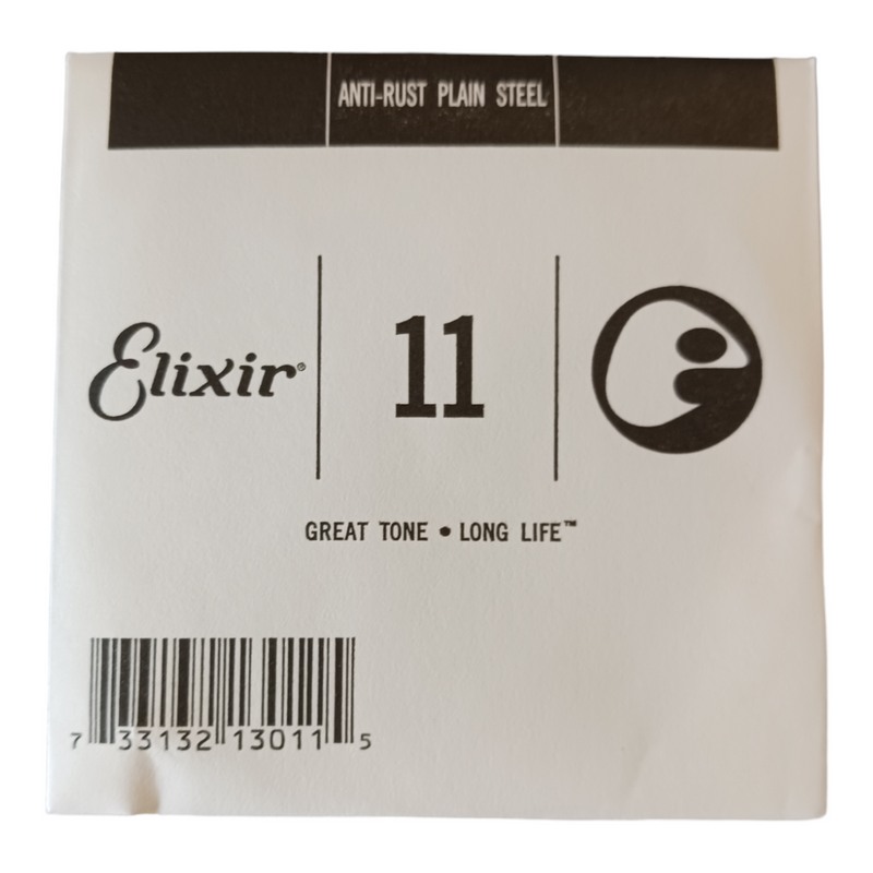 Elixir 13011 Anti-Rust Plain .011  Steel Single String