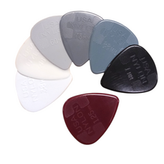 7 x Dunlop Nylon Standard Guitar Picks Mixed Gauges Pack