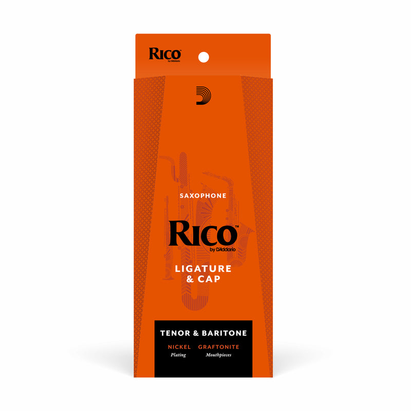 Rico Ligature & Cap, Tenor/Baritone Saxophone (Graftonite/Metalite Mouthpieces), Nickel