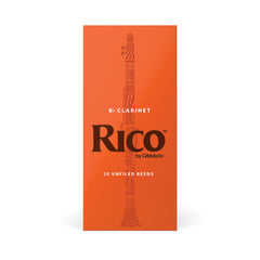 Rico by D'Addario Bb Clarinet Reeds, Strength 3, 25-pack