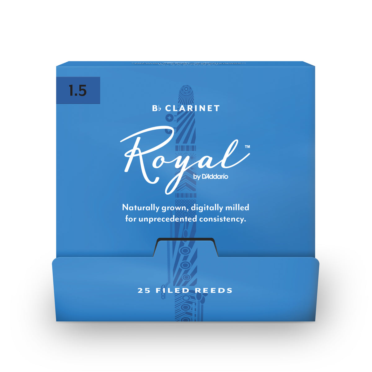 Royal by D'Addario Bb Clarinet Reeds, #1.5, 25-Count Single Reeds