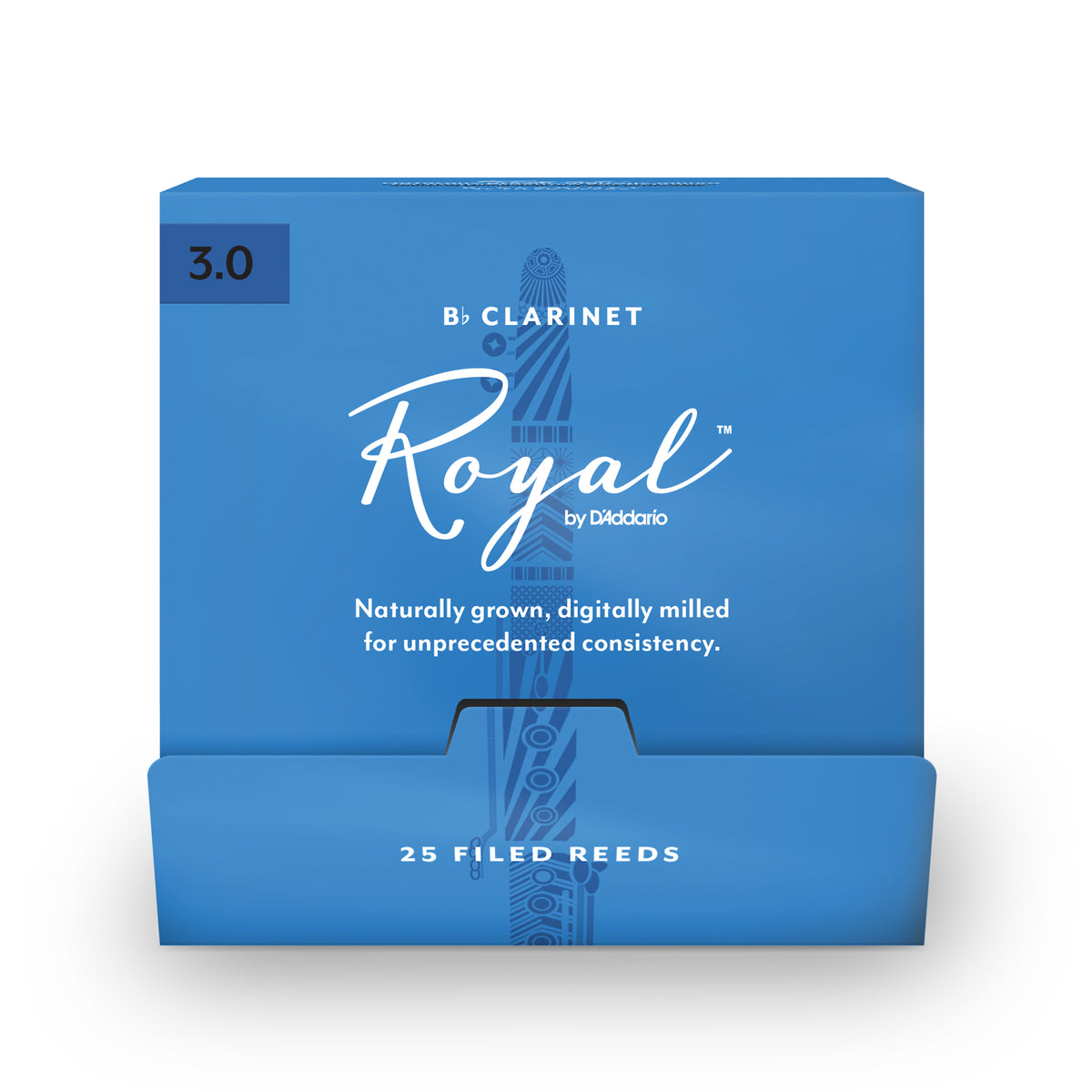 Royal by D'Addario Bb Clarinet Reeds, #3.0, 25-Count Single Reeds