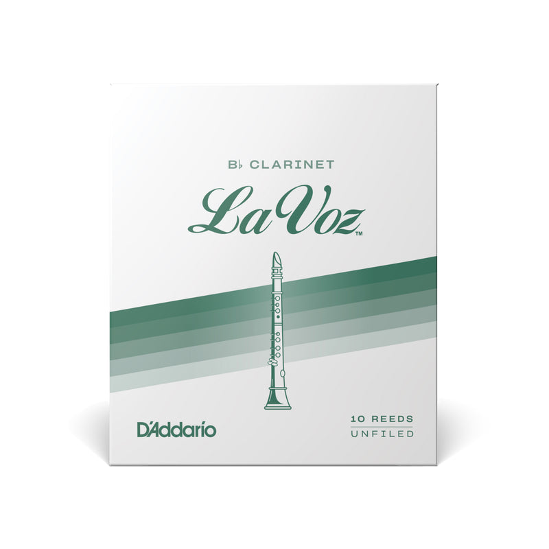 La Voz Bb Clarinet Reeds, Strength Hard, 10 Pack