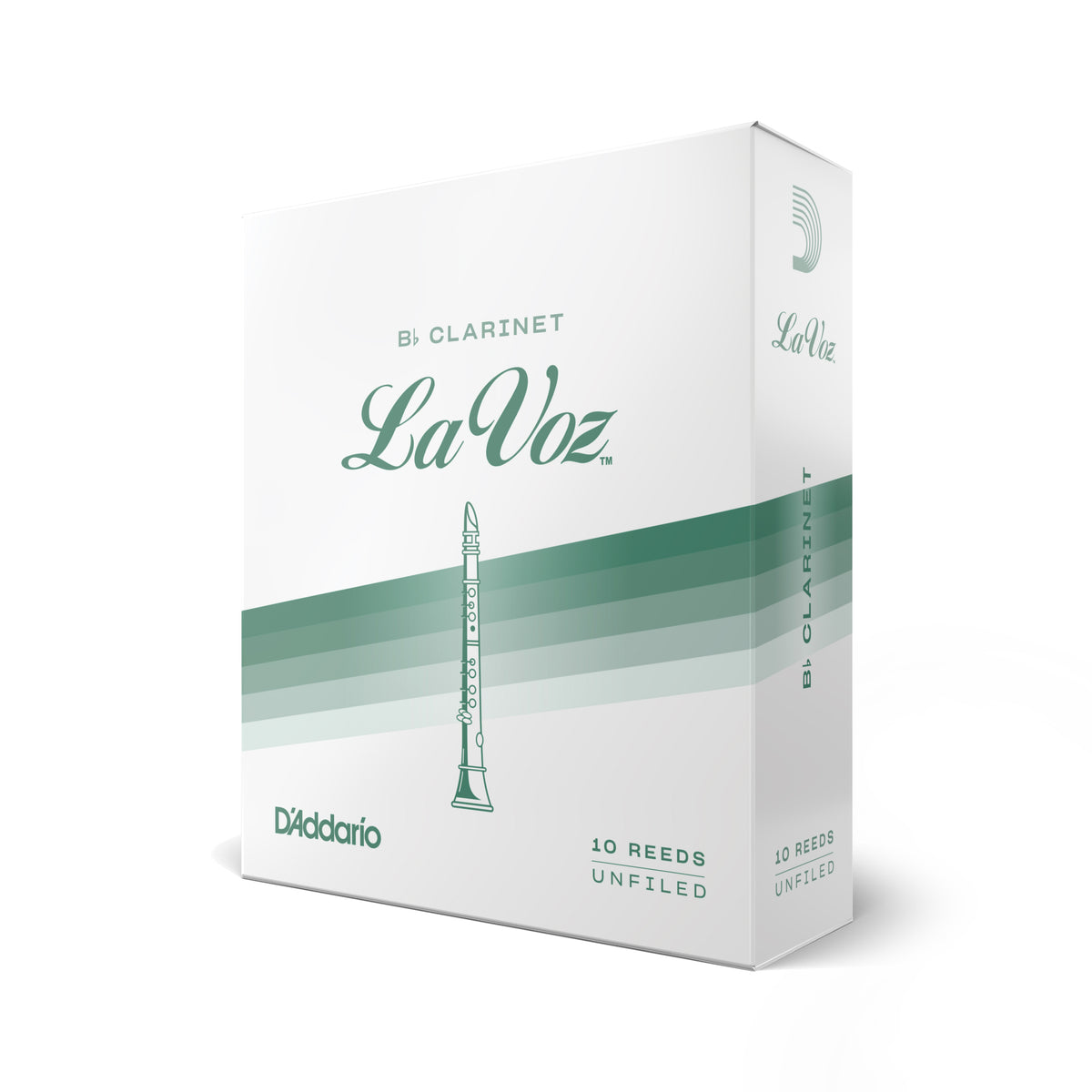La Voz Bb Clarinet Reeds, Strength Hard, 10 Pack