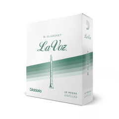 La Voz Bb Clarinet Reeds, Strength Medium-Soft, 10 Pack
