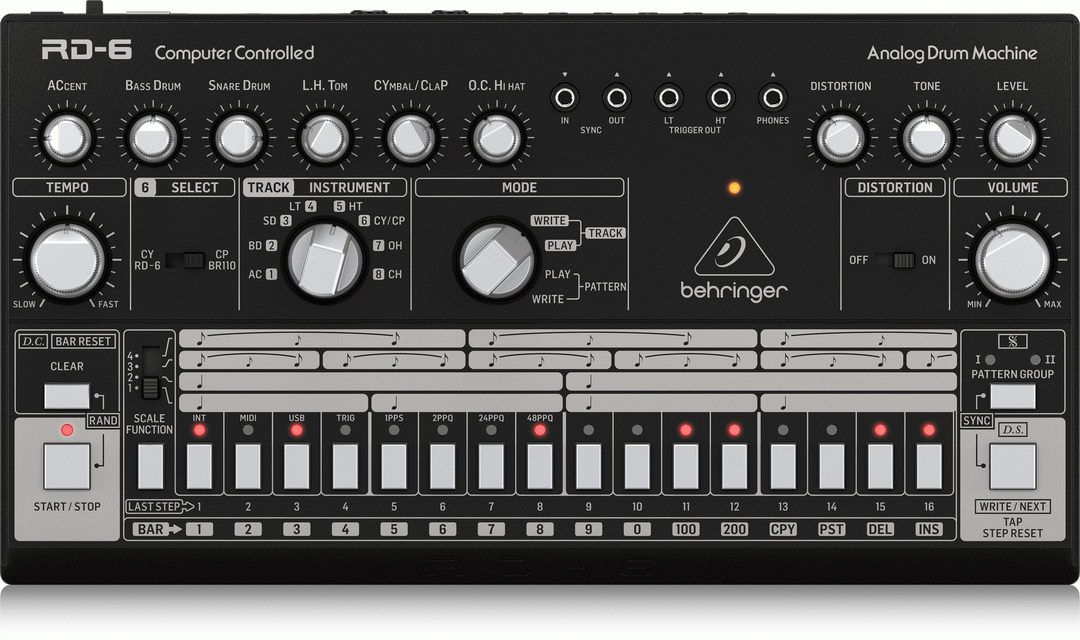 Behringer RD6 BK Analog Drum Machine
