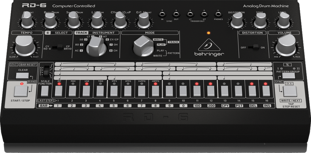 Behringer RD6 BK Analog Drum Machine