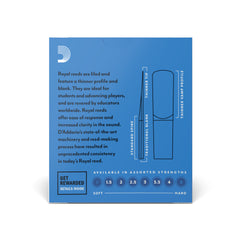 Royal by D'Addario Alto Clarinet Reeds, Strength 4, 10 Pack