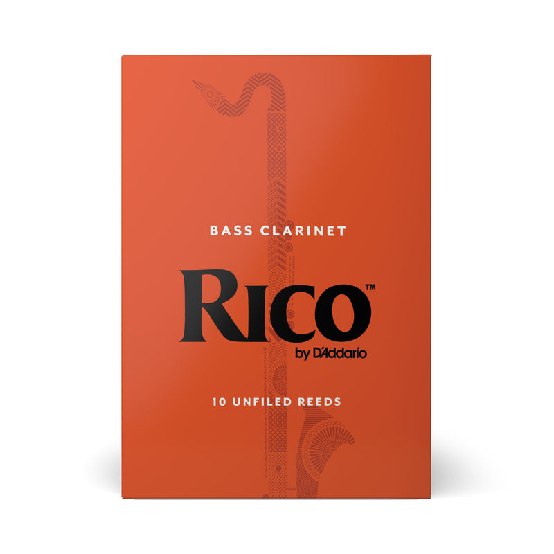 Rico by D'Addario Bass Clarinet Reeds, Strength 1.5, 10 Pack