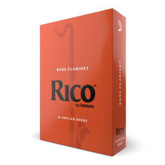 Rico by D'Addario Bass Clarinet Reeds, Strength 1.5, 10 Pack