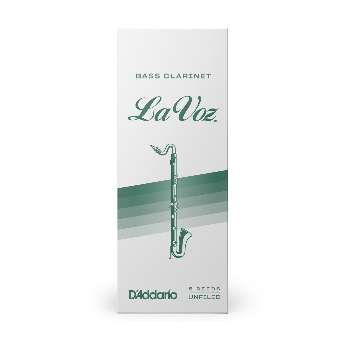 Royal La Voz Organic Bass Clarinet Reeds, Strength Medium Soft, 5-pack