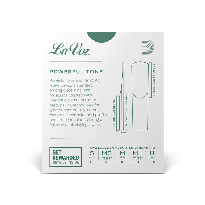 La Voz Soprano Saxophone Reeds, Strength Soft, 10 Pack
