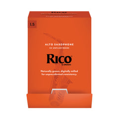 Rico by D'Addario Alto Saxophone Reeds, Strength 1.5, 50-pack