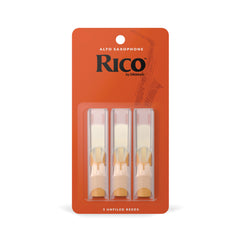 Rico by D'Addario Alto Sax Reeds, Strength 3.5, 3-pack