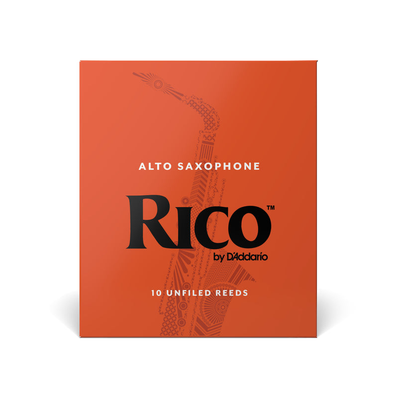 Rico by D'Addario Alto Sax Reeds, Strength 3.5, 10-pack