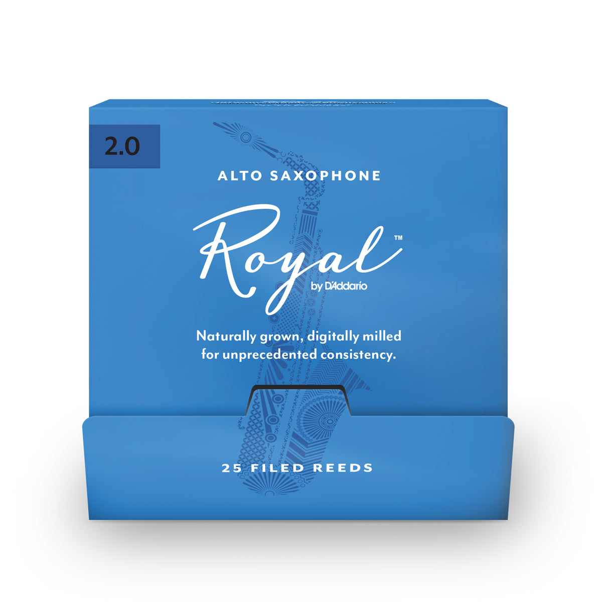 Royal by D'Addario Alto Sax Reeds, #2.0, 25-Count Single Reeds