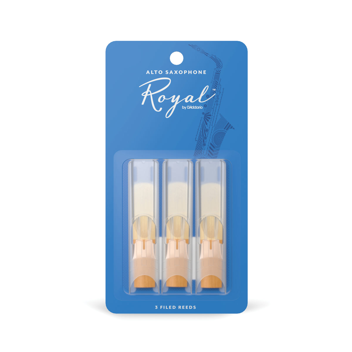 Royal by D'Addario Alto Sax Reeds, Strength 1.5, 3-pack
